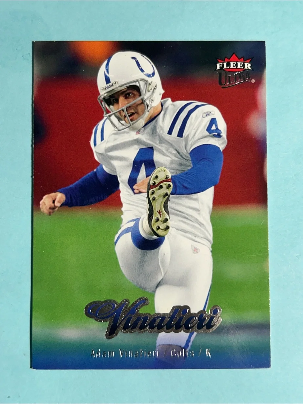 Adam Vinatieri , Colts 2006 Fleer Ultra card #83 (2026 NFL Hall of Famer)-